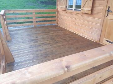 Фото номера Шале с двумя спальнями Дома для отпуска Domek Pod Dębem г. Ryczów 30